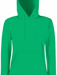 Fruit of the Loom Classic Lady-Fit Hooded Sweat Dámska mikina s kapucňou 16.2038 kelly green