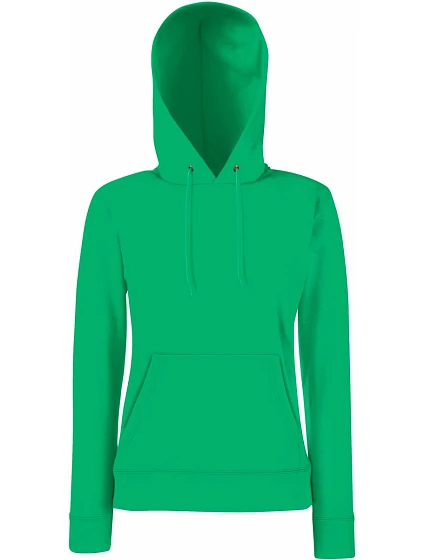Fruit of the Loom Classic Lady-Fit Hooded Sweat Dámska mikina s kapucňou 16.2038 kelly green Fruit of the Loom Classic Lady-Fit Hooded Sweat Dámska mikina s kapucňou 16.2038 kelly green