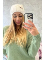 Fleecová čiapka Paulina K227 biela Fleecová čiapka Paulina K227 biela