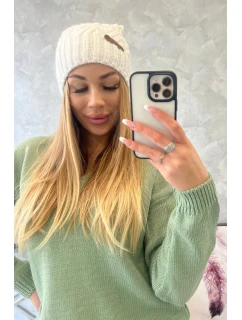 Fleecová čiapka Paulina K227 biela