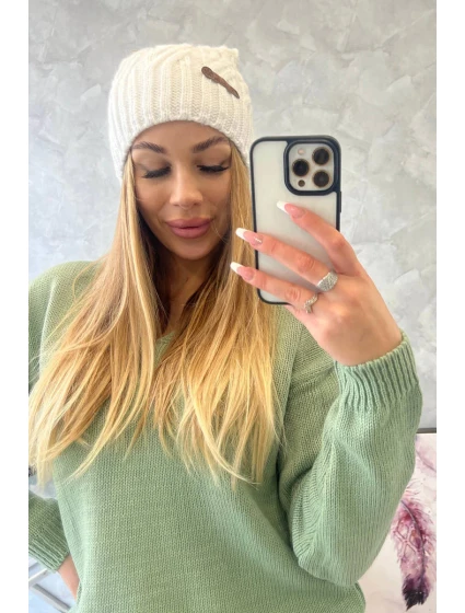 Fleecová čiapka Paulina K227 biela Fleecová čiapka Paulina K227 biela