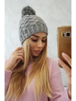 Fleecová čepice  tmavě šedá model 18751565 - K-Fashion