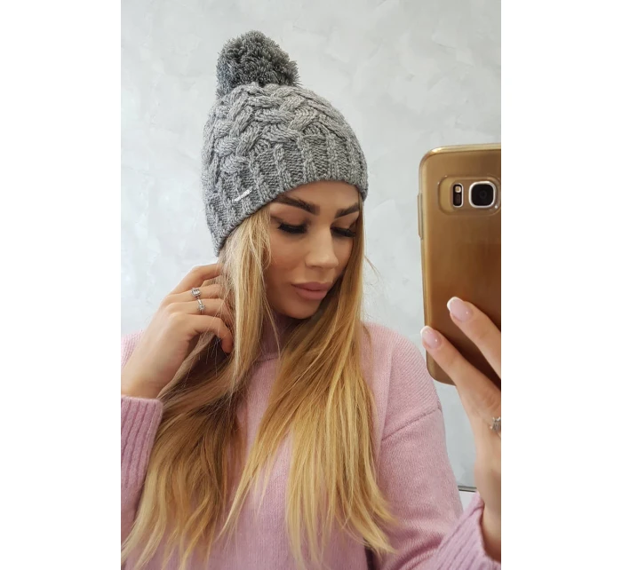 Fleecová čepice  tmavě šedá model 18751565 - K-Fashion