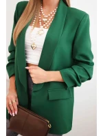 Bunda s klopami elegantná zelená