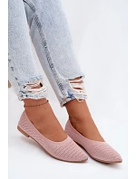 Dámske baleríny Mesh Textile Pink Sarina
