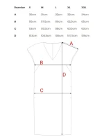 model 20966026 Šaty uvolněného střihu s výstřihem do V fialové - STYLOVE