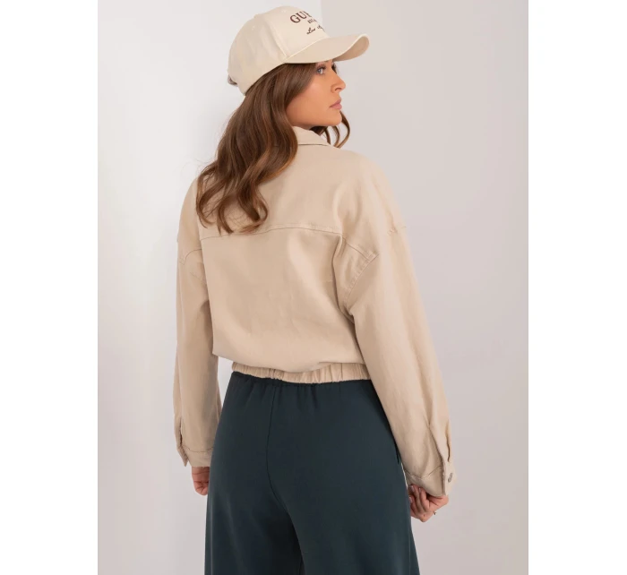 Dámská džínová bunda HM KR Béžová model 20190968 - FPrice Dámská džínová bunda HM KR Béžová model 20190968 - FPrice