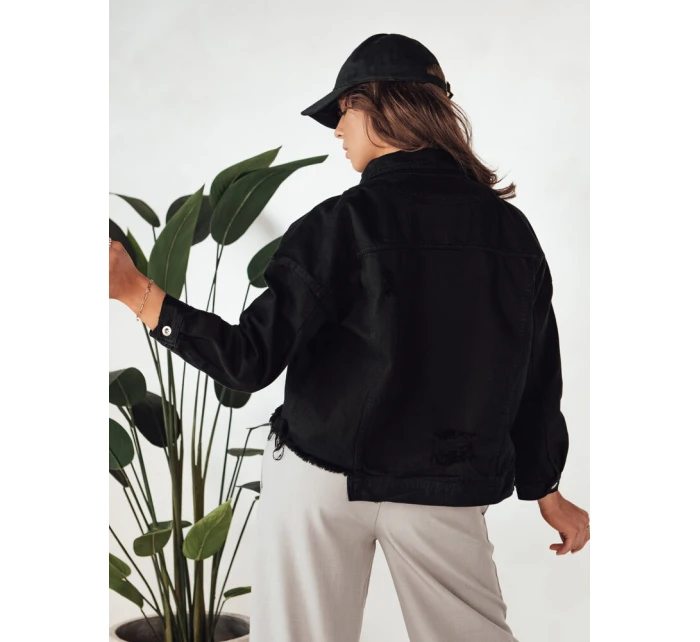 Dámská oversize džínová bunda černá Dstreet model 21972725 - FashionStreet