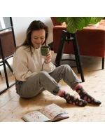 Dámské ponožky model 14559108 Srdce - Steven Dámské ponožky model 14559108 Srdce - Steven