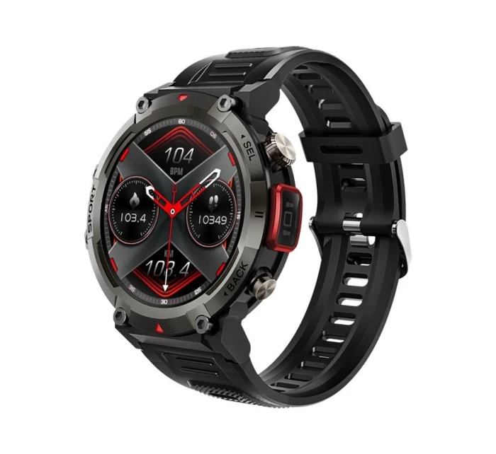 VELTORI VT140-1 Smartwatch Čierny silikónový remienok VELTORI VT140-1 Smartwatch Čierny silikónový remienok