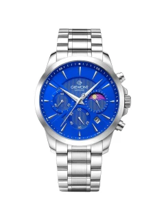 Pánské hodinky Chronograph Sapphire Silver Blue model 21807483 - Giewont