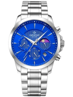 Pánské hodinky Chronograph Sapphire Silver Blue model 21807483 - Giewont