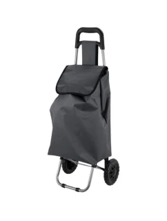 NÁKUPNÝ VOZÍK NA KOLIESKACH S RÁMOM 33L SIVÝ