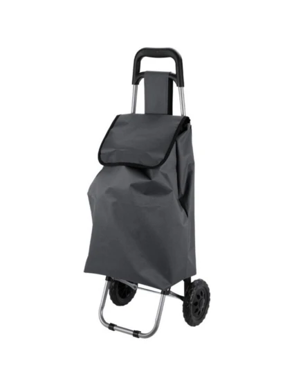 NÁKUPNÝ VOZÍK NA KOLIESKACH S RÁMOM 33L SIVÝ