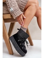 Sněhule S Na Platformě Černé model 21676673 - Boto