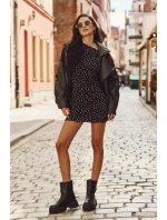 Ocieplane Botki Damskie Ze Złotą Klamrą Czarne Elanore Ocieplane Botki Damskie Ze Złotą Klamrą Czarne Elanore