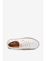 Dámské espadrilles na platformě Big Star TT274349 Bílé