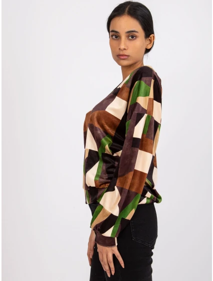 Blúzka DHJ BZ 6550.74P hnedá