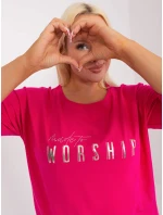 Bluzka RV BZ model 19465512 fuksjowy - FPrice Bluzka RV BZ model 19465512 fuksjowy - FPrice