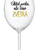 ČISTENIE ČAKÁ, ALE VÍNO VYPADÁ - číry pohár na víno 350 ml