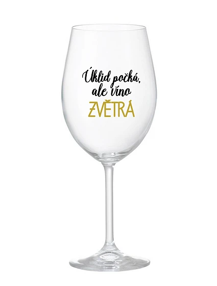 ČISTENIE ČAKÁ, ALE VÍNO VYPADÁ - číry pohár na víno 350 ml