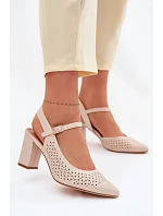 Sandále na podpätku model 226504 Vykročte štýlovo Sandále na podpätku model 226504 Vykročte štýlovo