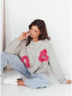 Dámská oversize mikina šedá Dstreet model 21973005 - FashionStreet