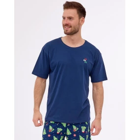 Pánské pyžamo model 20567929 Ho Ho kr/r S2XL - Cornette Pánské pyžamo model 20567929 Ho Ho kr/r S2XL - Cornette