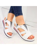 Sandály na platformě W model 22082975 bílé Rieker - Inny