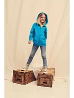 Fruit of the Loom Classic Kids Sweat Jacket Detská mikina s kapucňou 16.2045 čierna