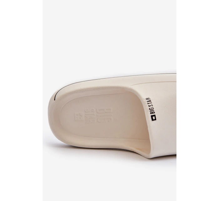 Lekkie Klapki Damskie Big Star NN274A043 Białe