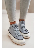 Zateplené Dámské Tenisky Na Platformě Eko Kůže Big Star model 21669567 Modré - Big Star Shoes