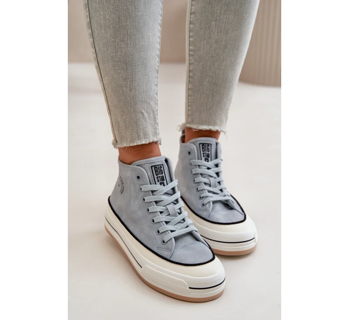 Zateplené Dámské Tenisky Na Platformě Eko Kůže Big Star model 21669567 Modré - Big Star Shoes