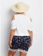 Šortky AT SN model 16156842 tmavě modrá - FPrice Šortky AT SN model 16156842 tmavě modrá - FPrice