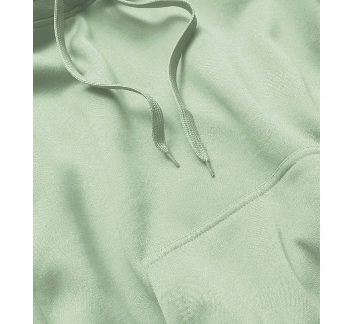 Dámská tepláková mikina v pistáciové barvě model 17969090 - J.STYLE Dámská tepláková mikina v pistáciové barvě model 17969090 - J.STYLE