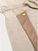 Světle béžová dámská bunda se v pase model 20829969 - S'WEST