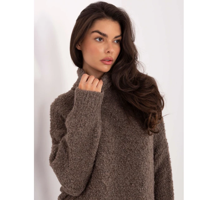 Sweter CH SW model 21795545 ciemny bezowy - FPrice Sweter CH SW model 21795545 ciemny bezowy - FPrice