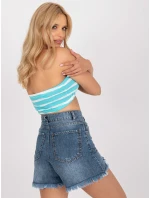 Šortky RO SN model 17363203 tmavě modrá - FPrice Šortky RO SN model 17363203 tmavě modrá - FPrice