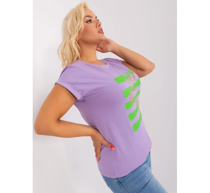 Bluzka RV BZ model 18837730 jasny fioletowy - FPrice Bluzka RV BZ model 18837730 jasny fioletowy - FPrice