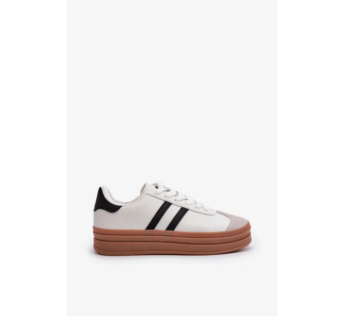 Dámske tenisky na platforme White Egelia Dámske tenisky na platforme White Egelia