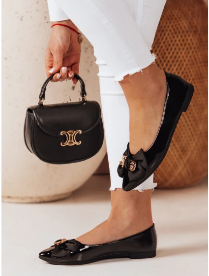 Dámské baleríny na podpatku černé Dstreet model 21984675 - FashionStreet