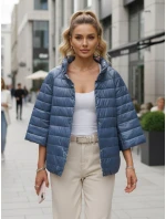 kurtka damska pikowana niebieska model 22016698 - FashionStreet