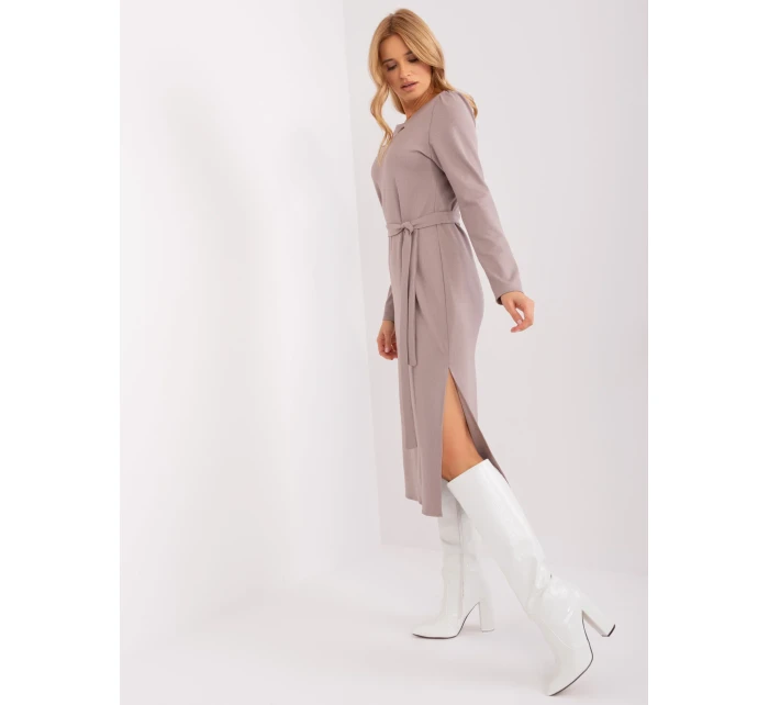 LK SK 509447 šaty.75P tmavo lila