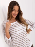 Blúzka RV BZ A790.47 bielo-béžová Blúzka RV BZ A790.47 bielo-béžová