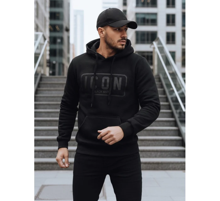 Pánská zateplená mikina s potiskem černá Dstreet model 21992994 - FashionStreet Pánská zateplená mikina s potiskem černá Dstreet model 21992994 - FashionStreet