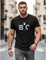 Koszulka męska z nadrukiem czarna model 22182528 - FashionStreet
