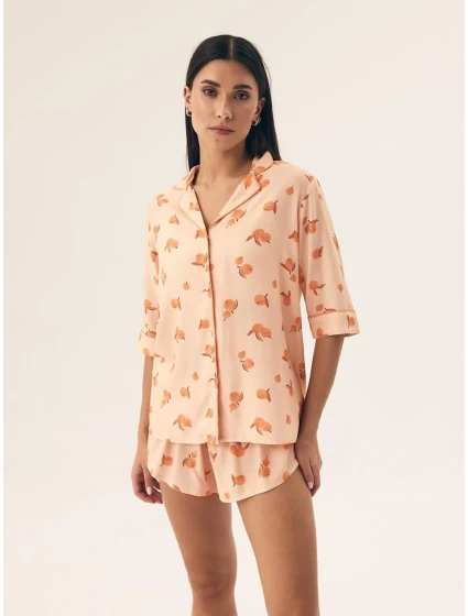 Dámske pyžamo Henderson 42686 Naranja w/r S-2XL pruhované