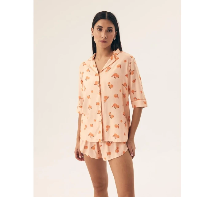 Dámske pyžamo Henderson 42686 Naranja w/r S-2XL pruhované