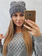 Dámska čiapka Danuta K331 tmavo šedá