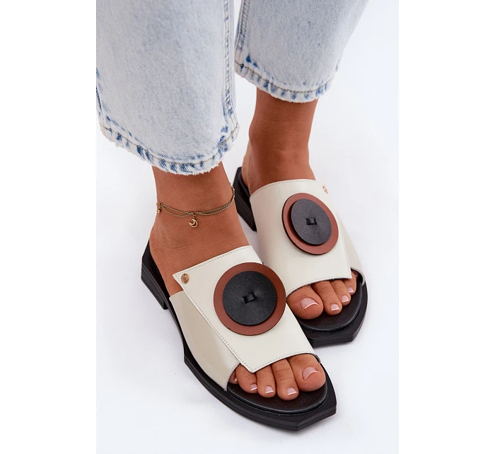 Kožené dámské pantofle model 22123051 - Maciejka